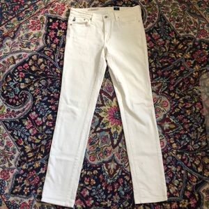 AG Prima Mid Rise Cigarette 27R in White